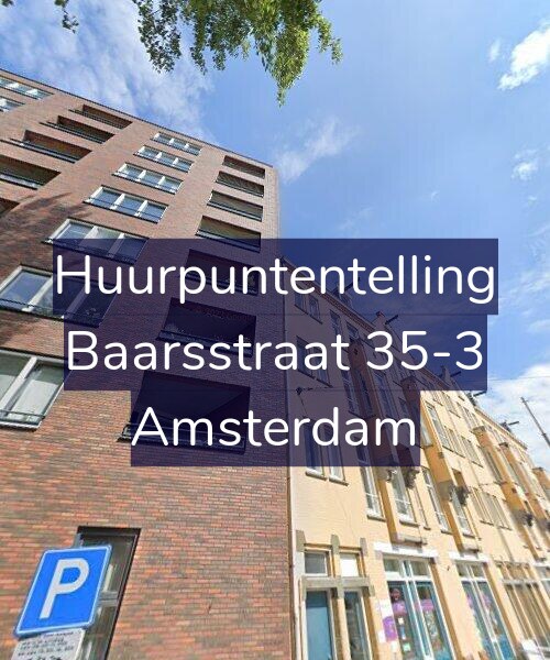 Foto gevel Huurpuntentelling voor Baarsstraat 35-3, Amsterdam