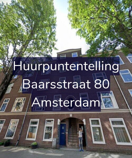 Foto gevel Huurpuntentelling voor Baarsstraat 80, Amsterdam