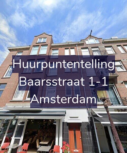 Foto gevel Huurpuntentelling voor Baarsstraat 1-1, Amsterdam