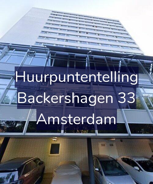 Foto gevel Huurpuntentelling voor Backershagen 33, Amsterdam