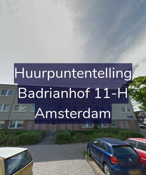 Foto gevel Huurpuntentelling voor Badrianhof 11-H, Amsterdam