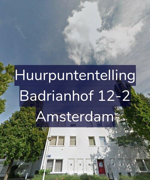 Foto gevel Huurpuntentelling voor Badrianhof 12-2, Amsterdam