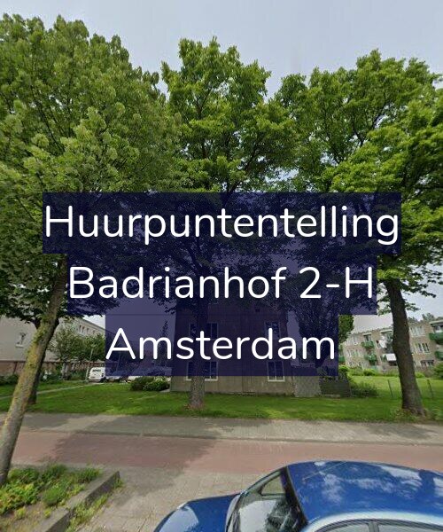 Foto gevel Huurpuntentelling voor Badrianhof 2-H, Amsterdam