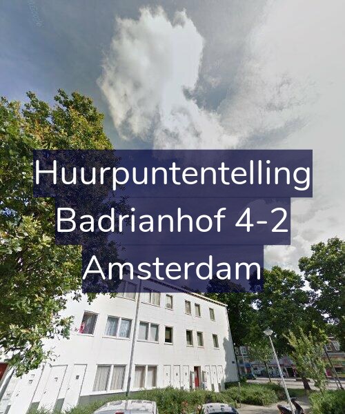 Foto gevel Huurpuntentelling voor Badrianhof 4-2, Amsterdam