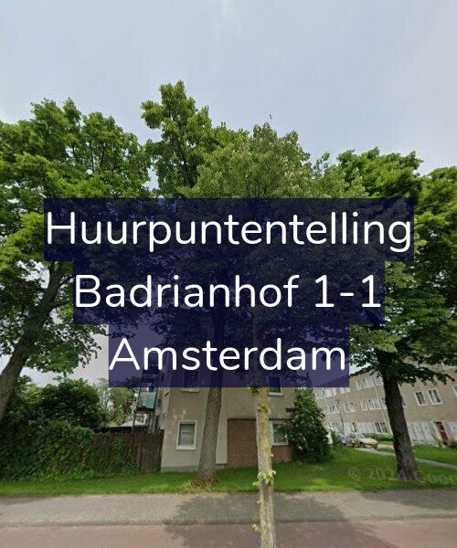 Foto gevel Huurpuntentelling voor Badrianhof 1-1, Amsterdam