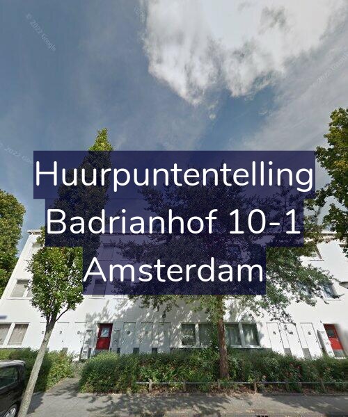 Foto gevel Huurpuntentelling voor Badrianhof 10-1, Amsterdam