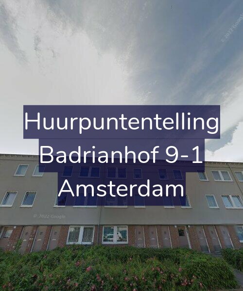 Foto gevel Huurpuntentelling voor Badrianhof 9-1, Amsterdam