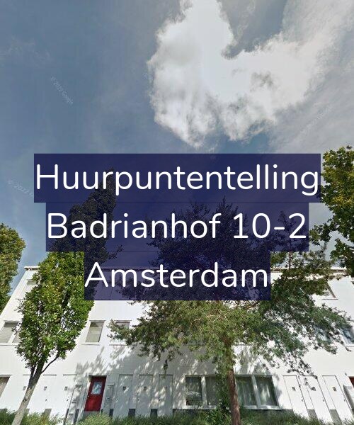 Foto gevel Huurpuntentelling voor Badrianhof 10-2, Amsterdam