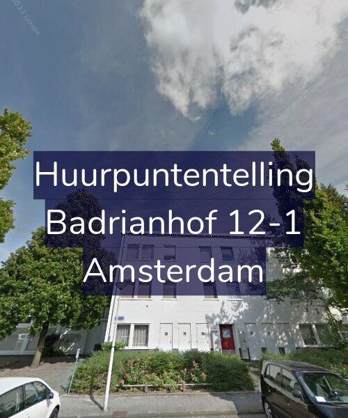 Foto gevel Huurpuntentelling voor Badrianhof 12-1, Amsterdam
