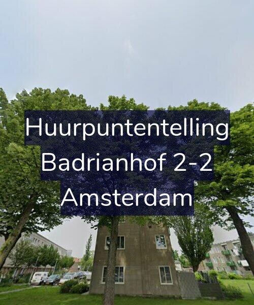 Foto gevel Huurpuntentelling voor Badrianhof 2-2, Amsterdam