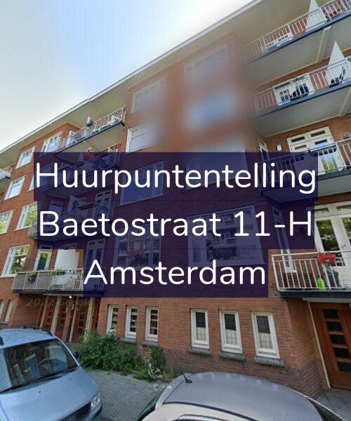 Foto gevel Huurpuntentelling voor Baetostraat 11-H, Amsterdam