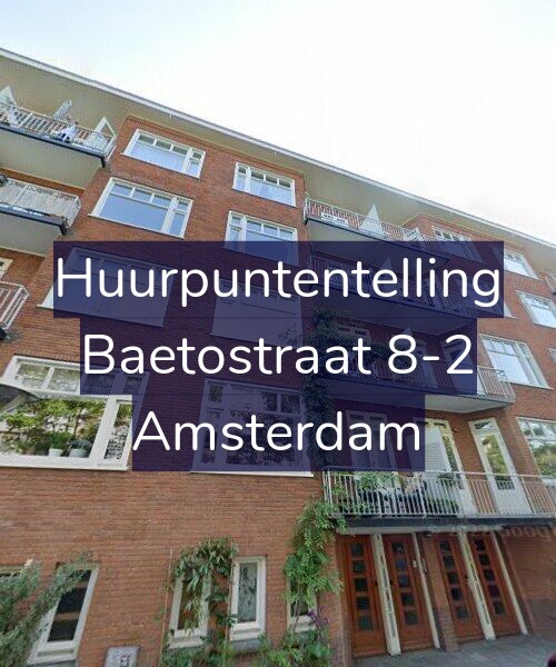 Foto gevel Huurpuntentelling voor Baetostraat 8-2, Amsterdam