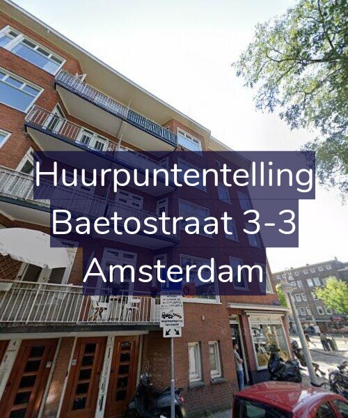 Foto gevel Huurpuntentelling voor Baetostraat 3-3, Amsterdam