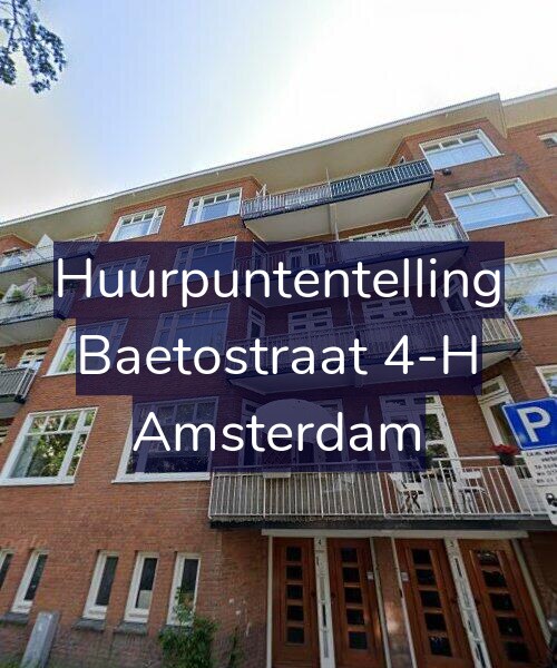 Foto gevel Huurpuntentelling voor Baetostraat 4-H, Amsterdam
