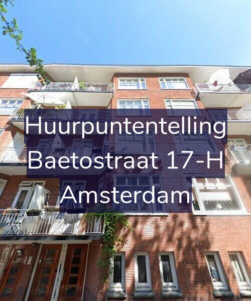 Foto gevel Huurpuntentelling voor Baetostraat 17-H, Amsterdam