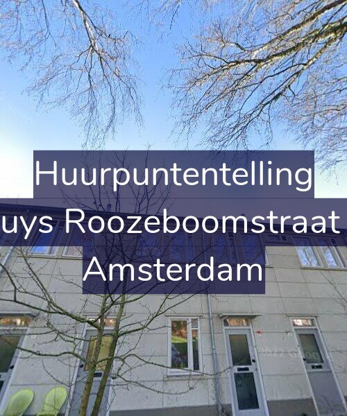 Foto gevel Huurpuntentelling voor Bakhuys Roozeboomstraat 17-1, Amsterdam