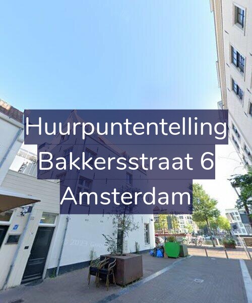 Foto gevel Huurpuntentelling voor Bakkersstraat 6, Amsterdam