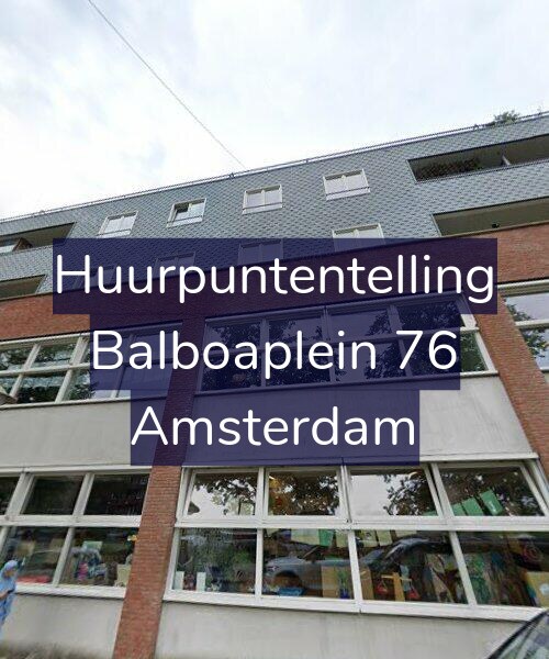 Foto gevel Huurpuntentelling voor Balboaplein 76, Amsterdam