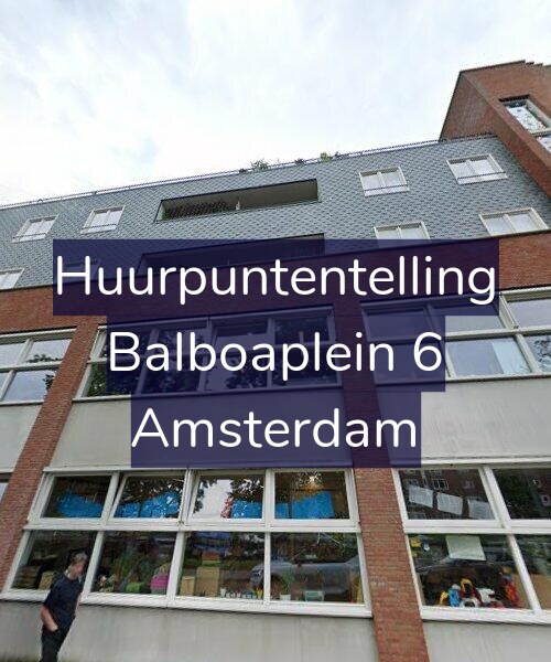 Foto gevel Huurpuntentelling voor Balboaplein 6, Amsterdam