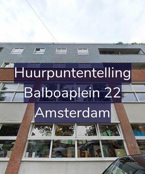 Foto gevel Huurpuntentelling voor Balboaplein 22, Amsterdam