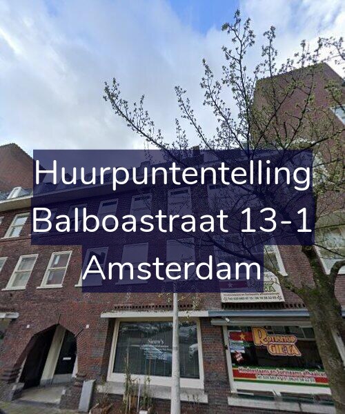 Foto gevel Huurpuntentelling voor Balboastraat 13-1, Amsterdam
