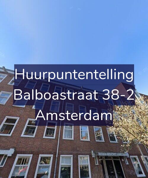 Foto gevel Huurpuntentelling voor Balboastraat 38-2, Amsterdam