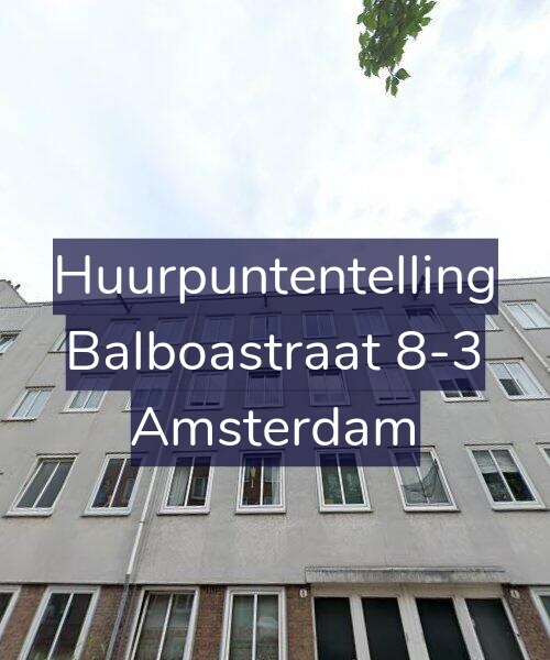 Foto gevel Huurpuntentelling voor Balboastraat 8-3, Amsterdam