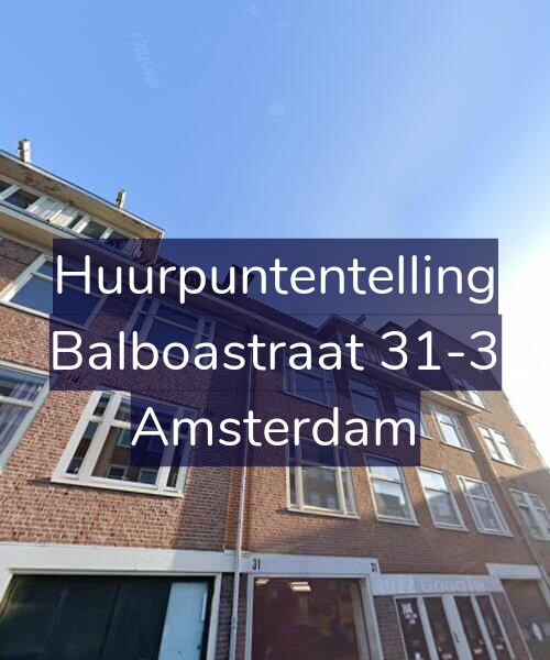 Foto gevel Huurpuntentelling voor Balboastraat 31-3, Amsterdam