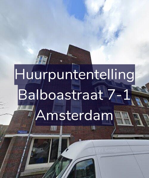 Foto gevel Huurpuntentelling voor Balboastraat 7-1, Amsterdam