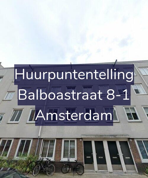 Foto gevel Huurpuntentelling voor Balboastraat 8-1, Amsterdam