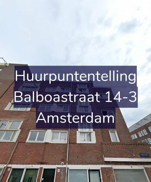Foto gevel Huurpuntentelling voor Balboastraat 14-3, Amsterdam