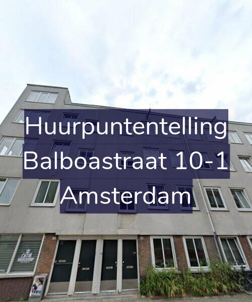 Foto gevel Huurpuntentelling voor Balboastraat 10-1, Amsterdam