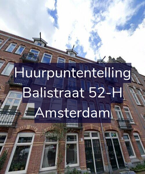 Foto gevel Huurpuntentelling voor Balistraat 52-H, Amsterdam