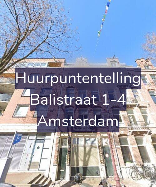 Foto gevel Huurpuntentelling voor Balistraat 1-4, Amsterdam