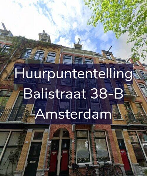 Foto gevel Huurpuntentelling voor Balistraat 38-B, Amsterdam