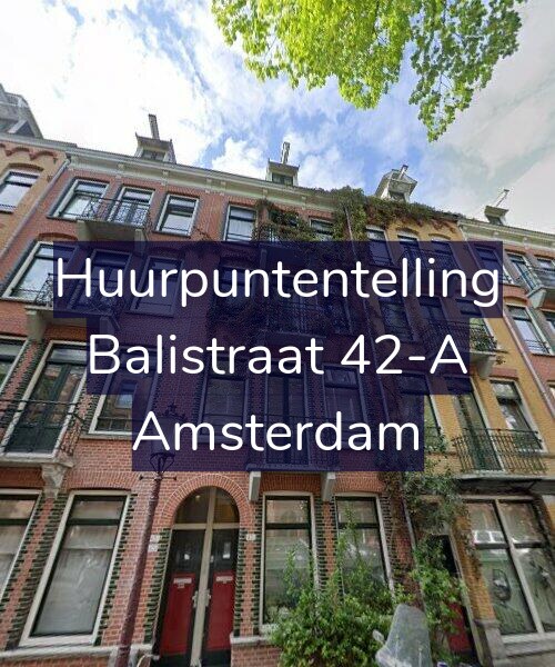 Foto gevel Huurpuntentelling voor Balistraat 42-A, Amsterdam