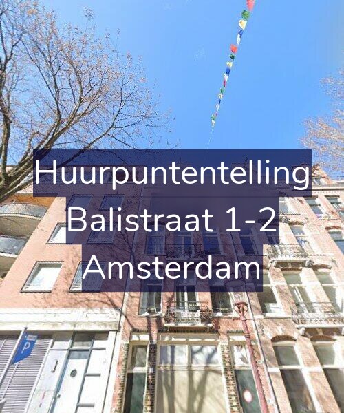 Foto gevel Huurpuntentelling voor Balistraat 1-2, Amsterdam