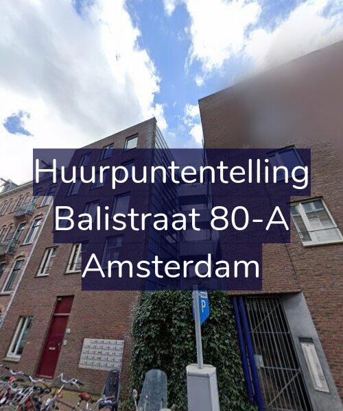 Foto gevel Huurpuntentelling voor Balistraat 80-A, Amsterdam