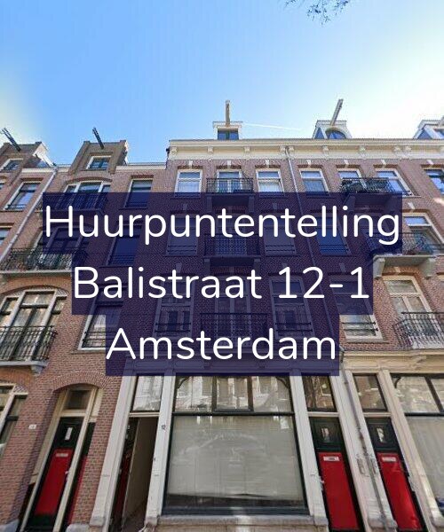 Foto gevel Huurpuntentelling voor Balistraat 12-1, Amsterdam