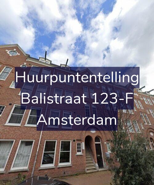 Foto gevel Huurpuntentelling voor Balistraat 123-F, Amsterdam