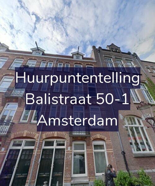 Foto gevel Huurpuntentelling voor Balistraat 50-1, Amsterdam