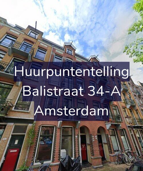 Foto gevel Huurpuntentelling voor Balistraat 34-A, Amsterdam
