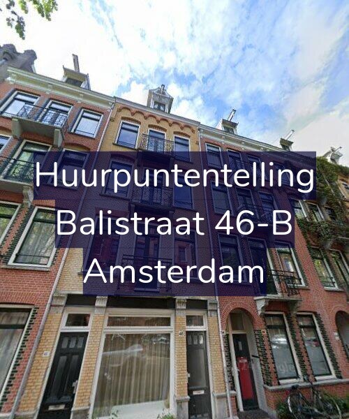 Foto gevel Huurpuntentelling voor Balistraat 46-B, Amsterdam