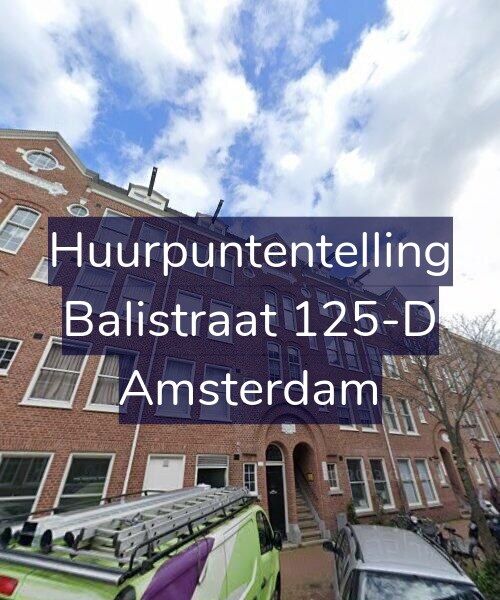 Foto gevel Huurpuntentelling voor Balistraat 125-D, Amsterdam