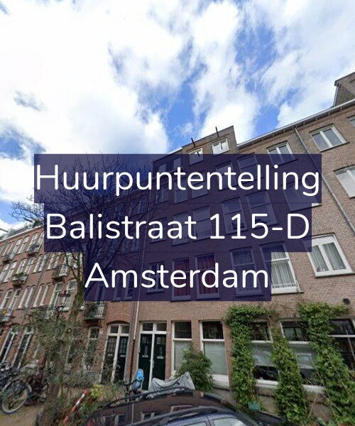 Foto gevel Huurpuntentelling voor Balistraat 115-D, Amsterdam