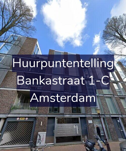Foto gevel Huurpuntentelling voor Bankastraat 1-C, Amsterdam