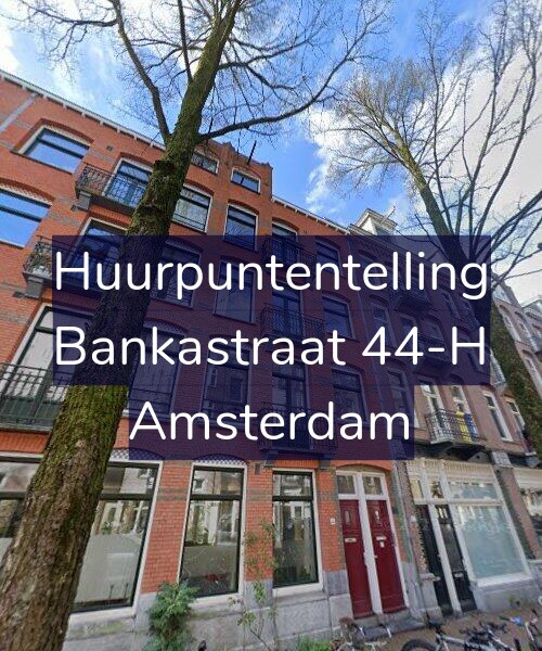 Foto gevel Huurpuntentelling voor Bankastraat 44-H, Amsterdam