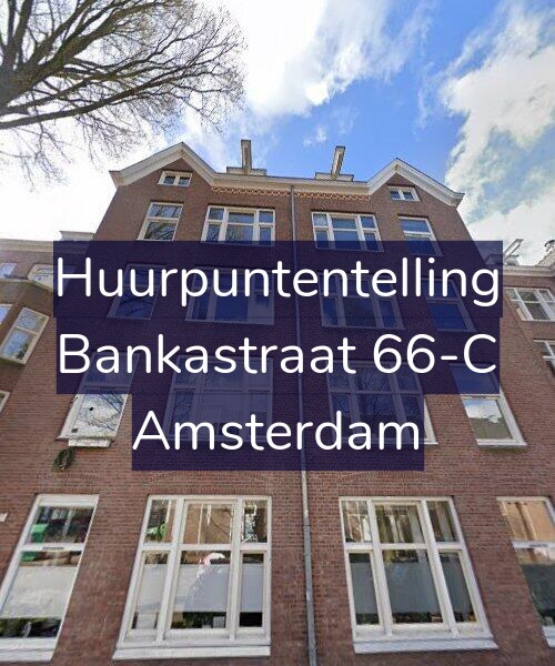 Foto gevel Huurpuntentelling voor Bankastraat 66-C, Amsterdam