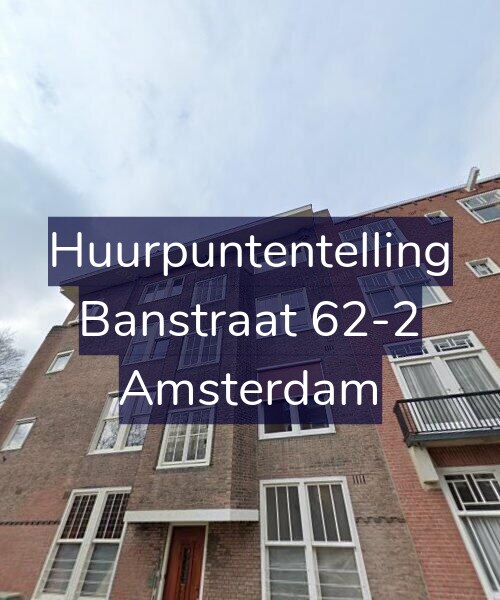 Foto gevel Huurpuntentelling voor Banstraat 62-2, Amsterdam