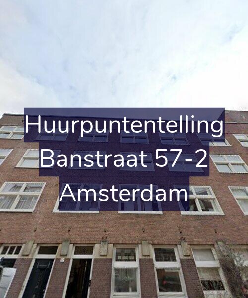 Foto gevel Huurpuntentelling voor Banstraat 57-2, Amsterdam
